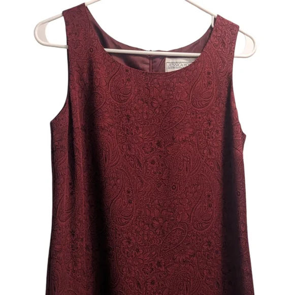 Jessica Howard Red Floral Sleeveless Maxi Dress 10P - Picture 2 of 2